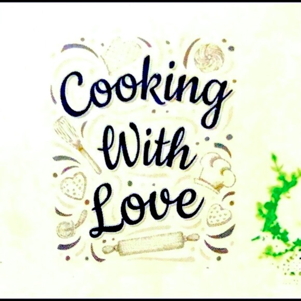 👩‍🍳 COOKING WITH LOVE WALL DECAL 👩‍🍳